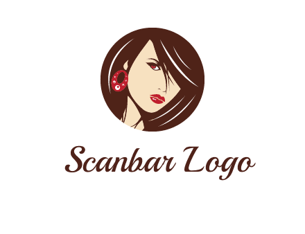 woman in round logo