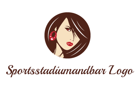 woman in round logo