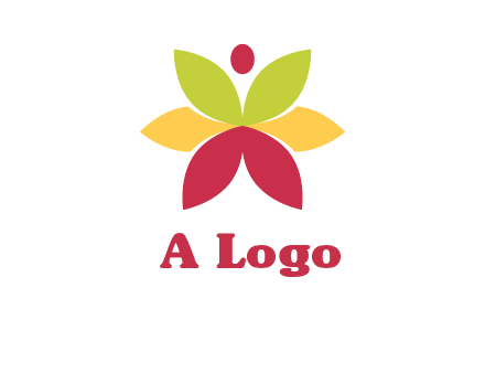 flower with dot logo