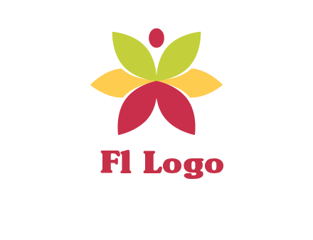 flower with dot logo