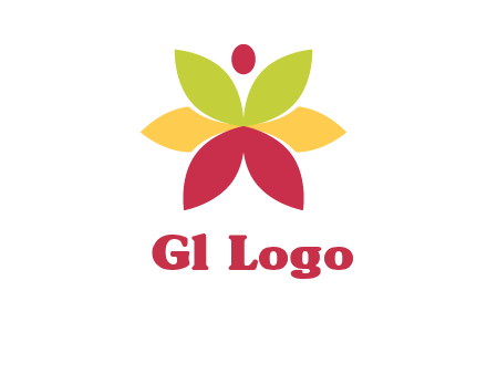 flower with dot logo