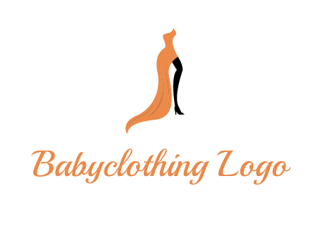 leg in slit dress logo