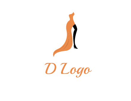 leg in slit dress logo