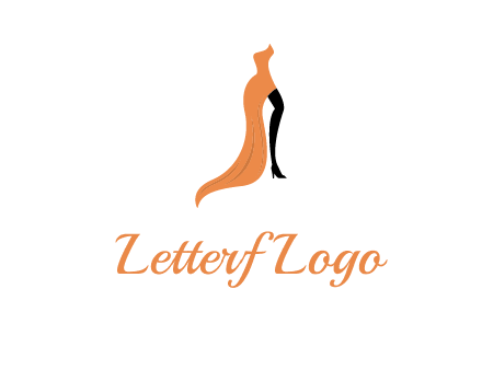 leg in slit dress logo