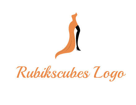 leg in slit dress logo