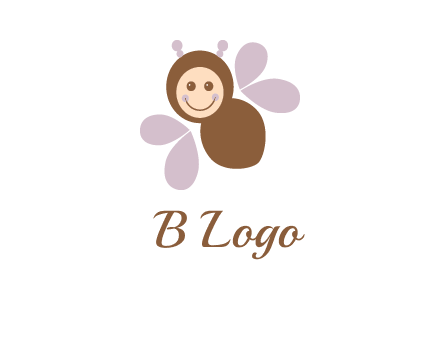 smiling butterfly logo