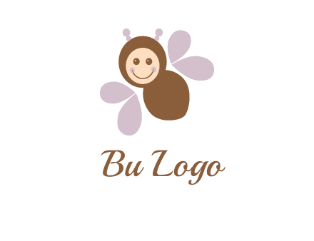 smiling butterfly logo