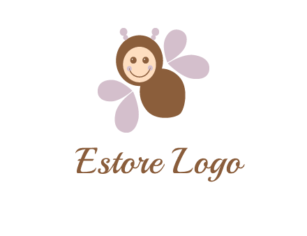 smiling butterfly logo