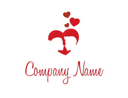 couple in love logo