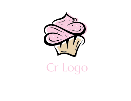 bakery logo with cupcake