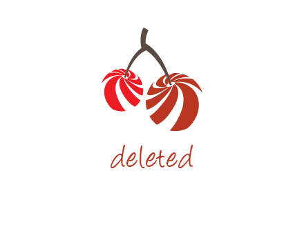 striped cherries logo