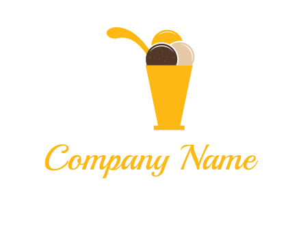 ice cream sundae logo