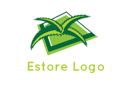 palm leaves logo