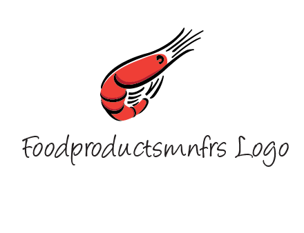 line art shrimp restaurant logo