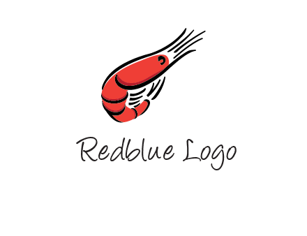 line art shrimp restaurant logo