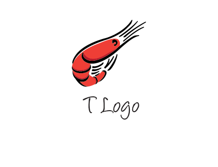 line art shrimp restaurant logo