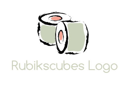 sushi rolls or toilet paper logo