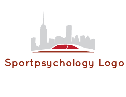 cityscape logo with a rooftop of a car