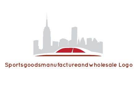 cityscape logo with a rooftop of a car