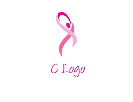 pink cancer ribbon logo