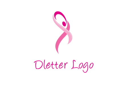 pink cancer ribbon logo