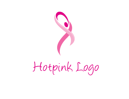 pink cancer ribbon logo