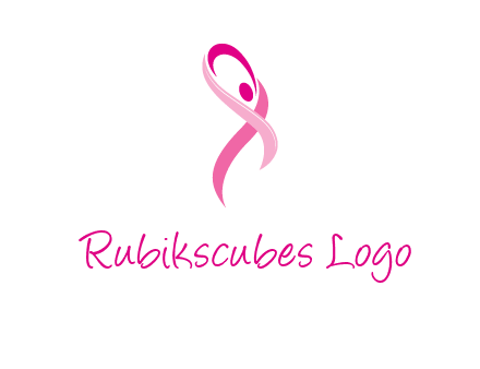 pink cancer ribbon logo