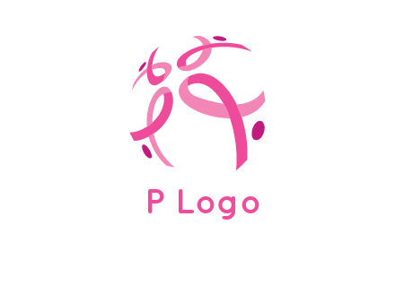 world logo with breast cancer ribbons and dots