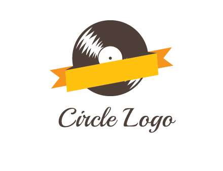 ribbon over vinyl logo