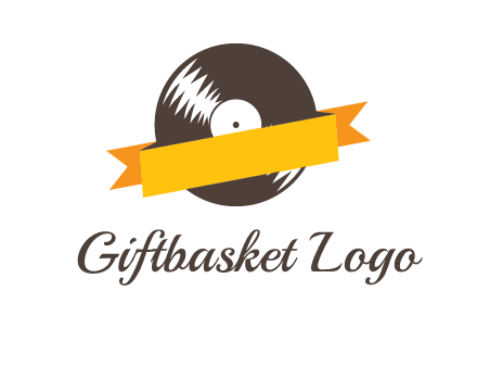 ribbon over vinyl logo