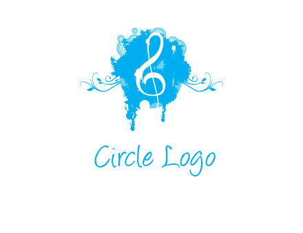 music note inside ink bot with vines logo