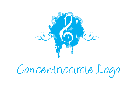 music note inside ink bot with vines logo