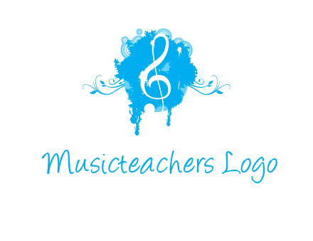 music note inside ink bot with vines logo