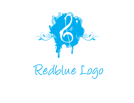 music note inside ink bot with vines logo