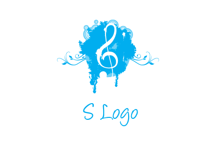 music note inside ink bot with vines logo