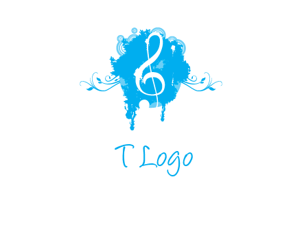 music note inside ink bot with vines logo