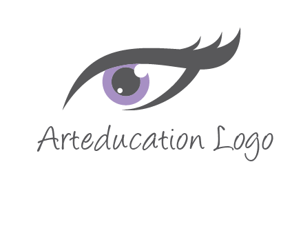 abstract shinning eye logo