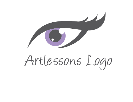 abstract shinning eye logo