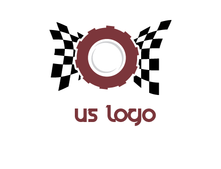 gear incorporated with racing flag logo