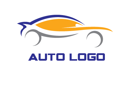 abstract fast car logo