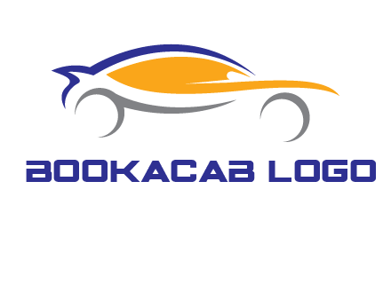 abstract fast car logo