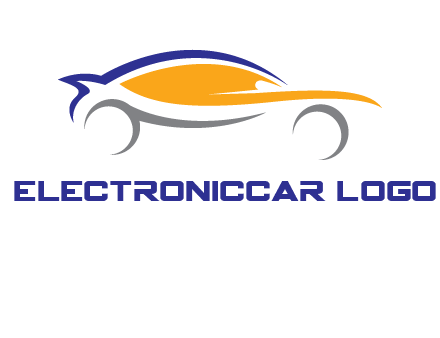 abstract fast car logo