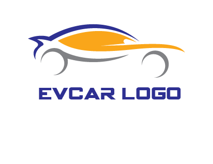 abstract fast car logo