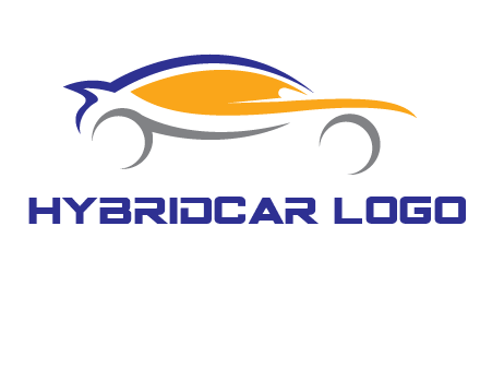 abstract fast car logo