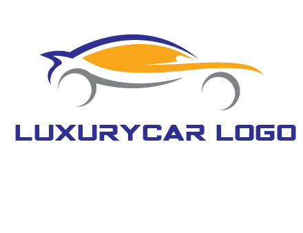 abstract fast car logo