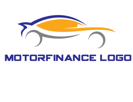 abstract fast car logo