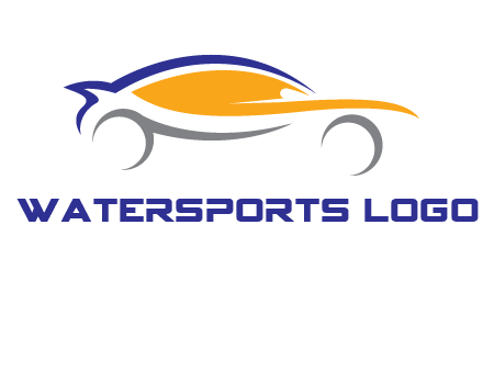 abstract fast car logo