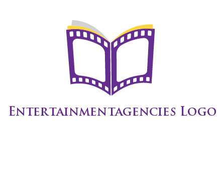 book of film reel logo