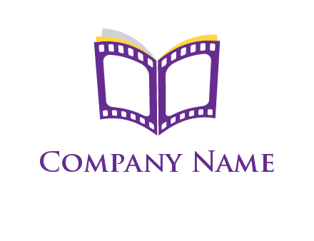 book of film reel logo