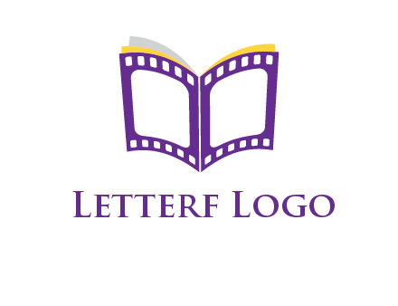 book of film reel logo